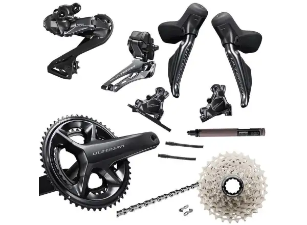 Shimano Ultegra Di2 R8170 kompletny zestaw - korby 50/34z, 170 mm, kaseta 11-34 zębów