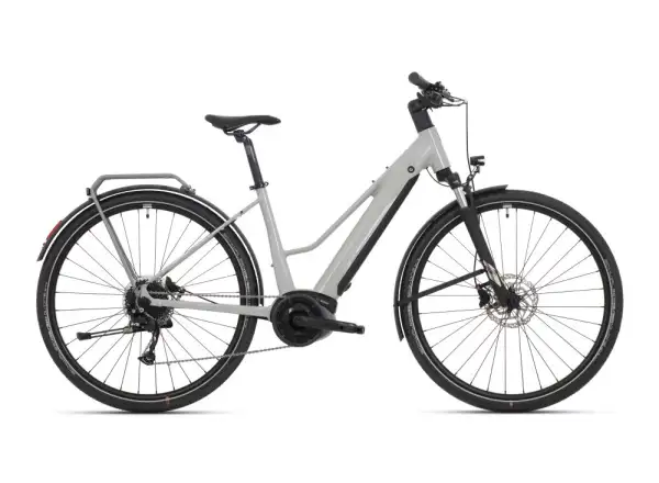 Superior eXR 6050 BL trekkingowy rower elektryczny Gloss Gray/Chrome Silver