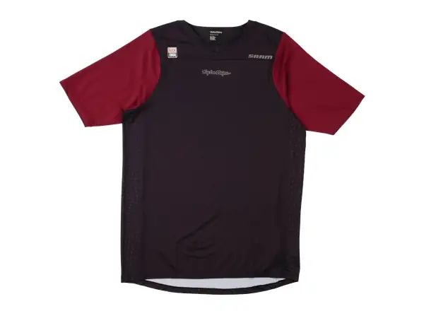 Troy Lee Designs x SRAM Skyline męska koszulka krótki rękaw Radioscape Black/Berry