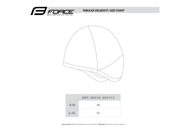 Force Freeze zimowa czapka pod kask czarna