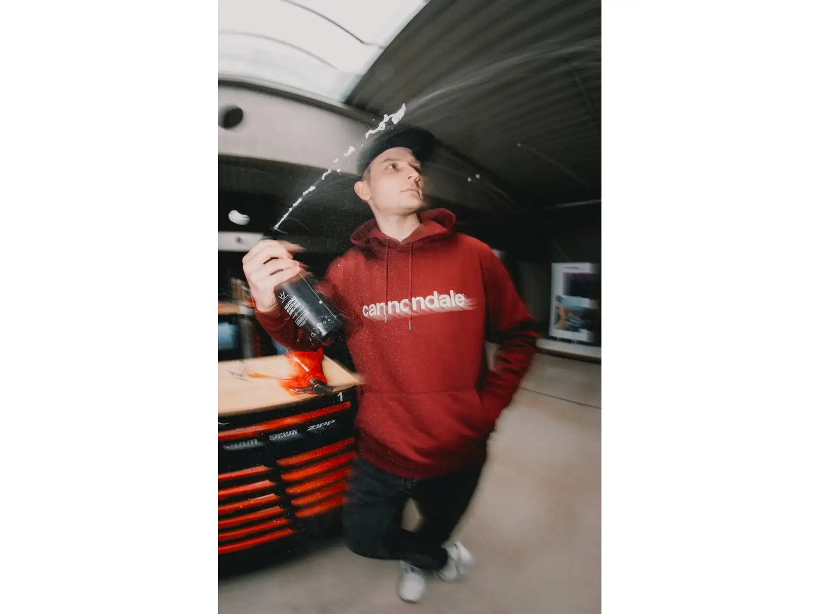 Cannondale Lifestyle Hoodie bluza unisex Burgundy/Mrk