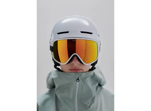 POC Vitrea Mid gogle narciarskie Hydrogen White/Partly Sunny Orange