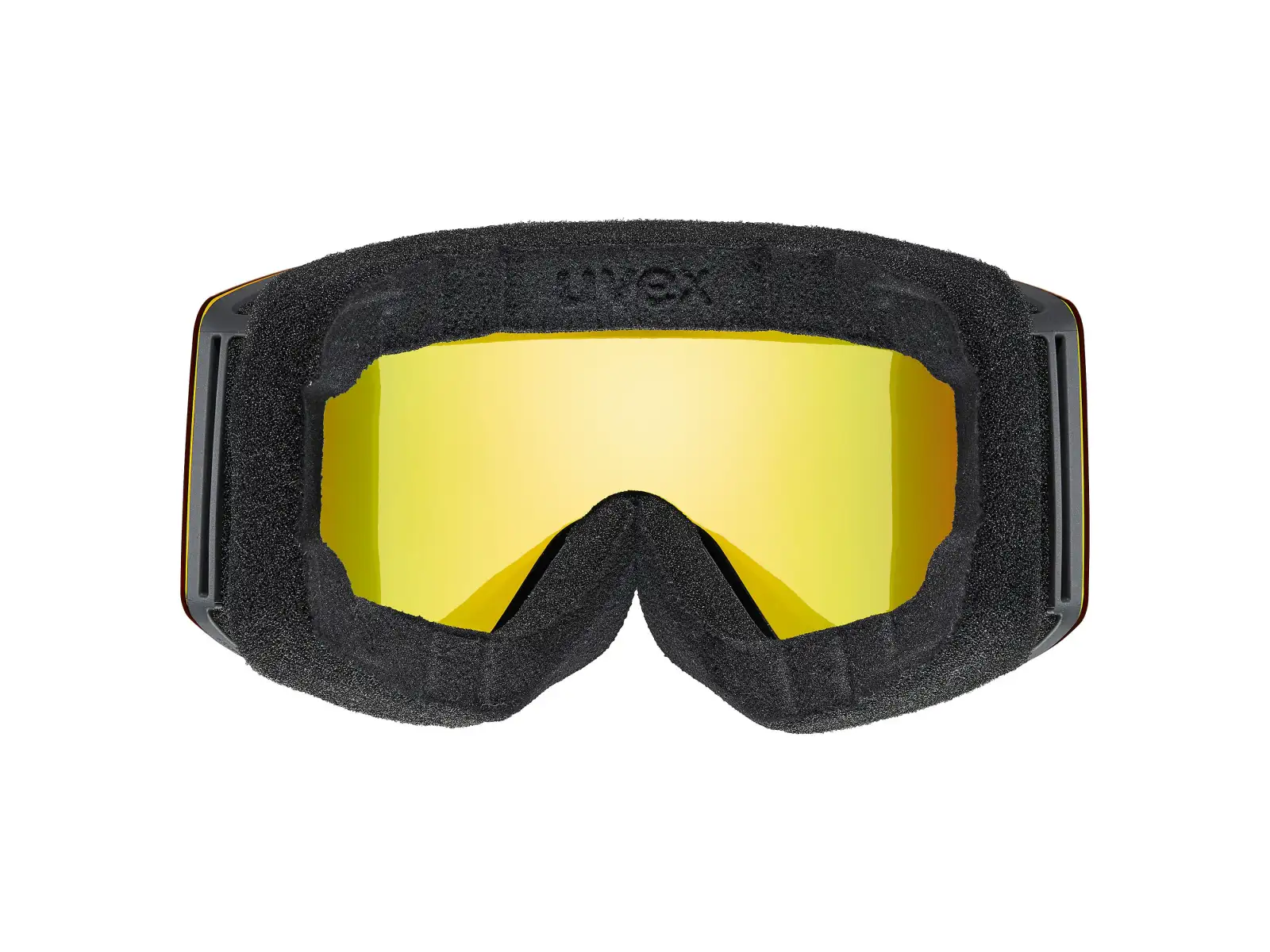 Uvex Provoque FM gogle narciarskie black matt/rainbow - yellow