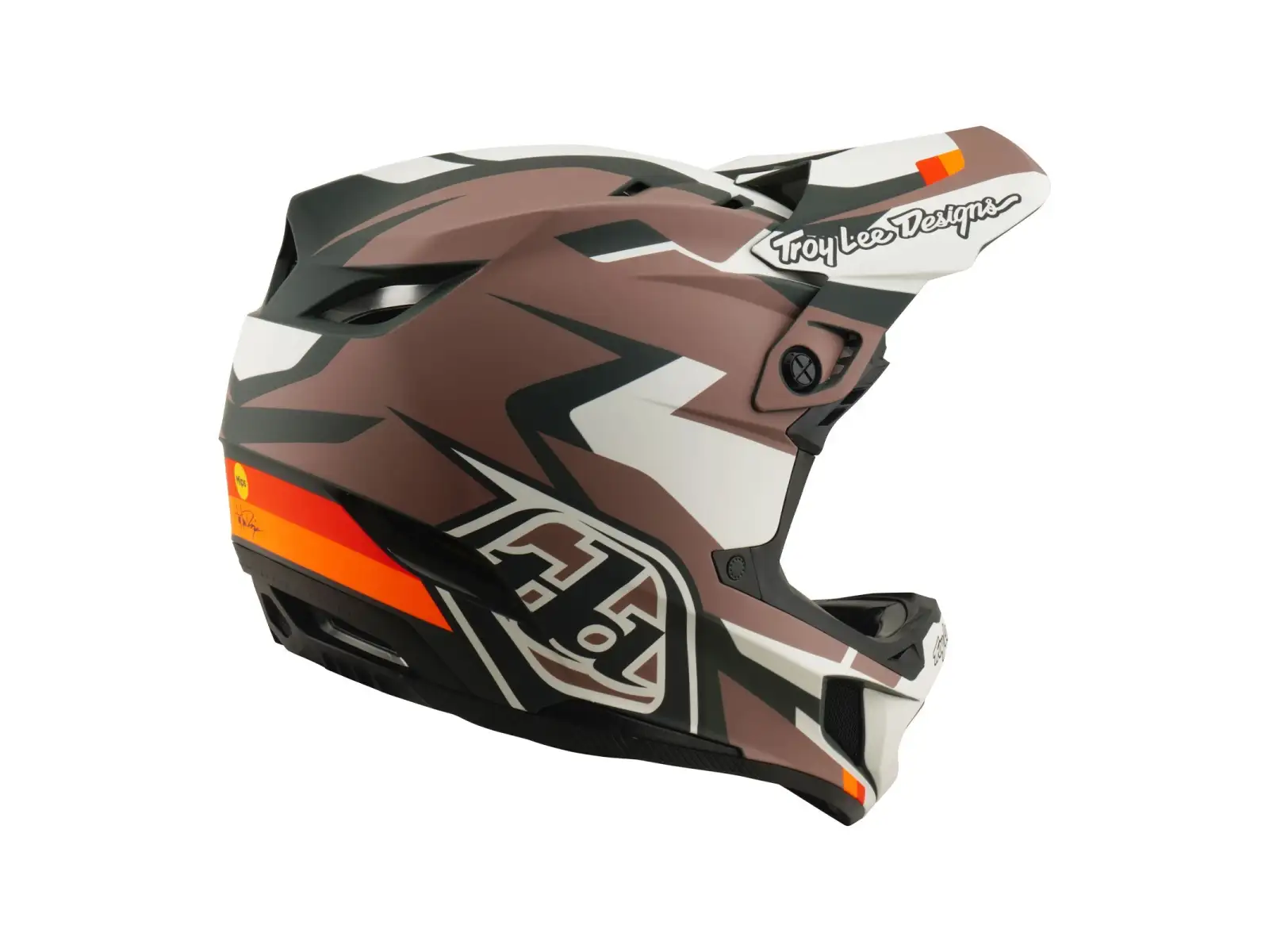 Troy Lee Designs D4 Polyacrylite MIPS kask Roamer Clay