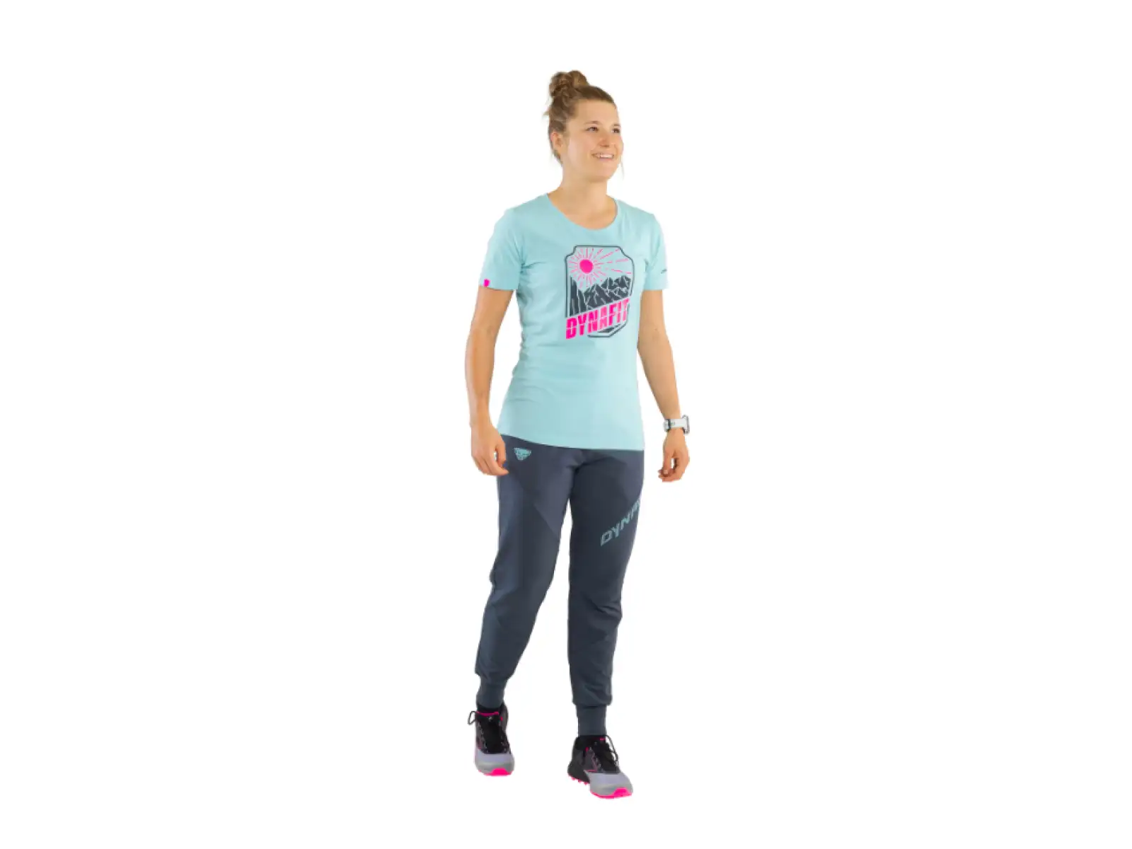 Dynafit Graphic Cotton damska koszulka krótki rękaw Marine Blue/Badge