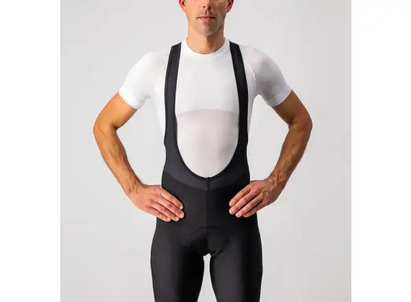 Castelli Entrata męskie spodnie z szelkami black