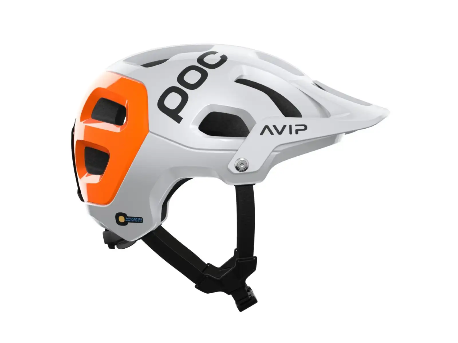 POC Tectal Race MIPS NFC kask Hydrogen White/Fluorescent Orange AVIP