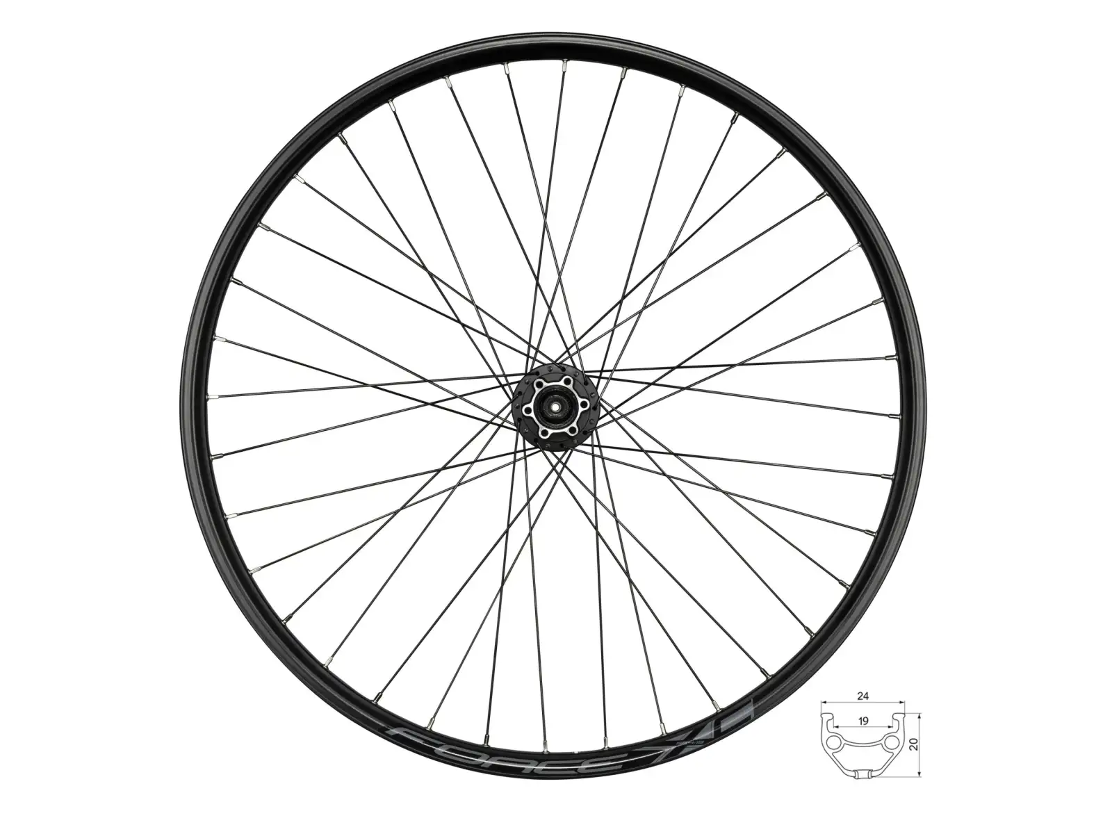 Force XC Disc 27,5 przednie koło szprychowane piasta Shimano