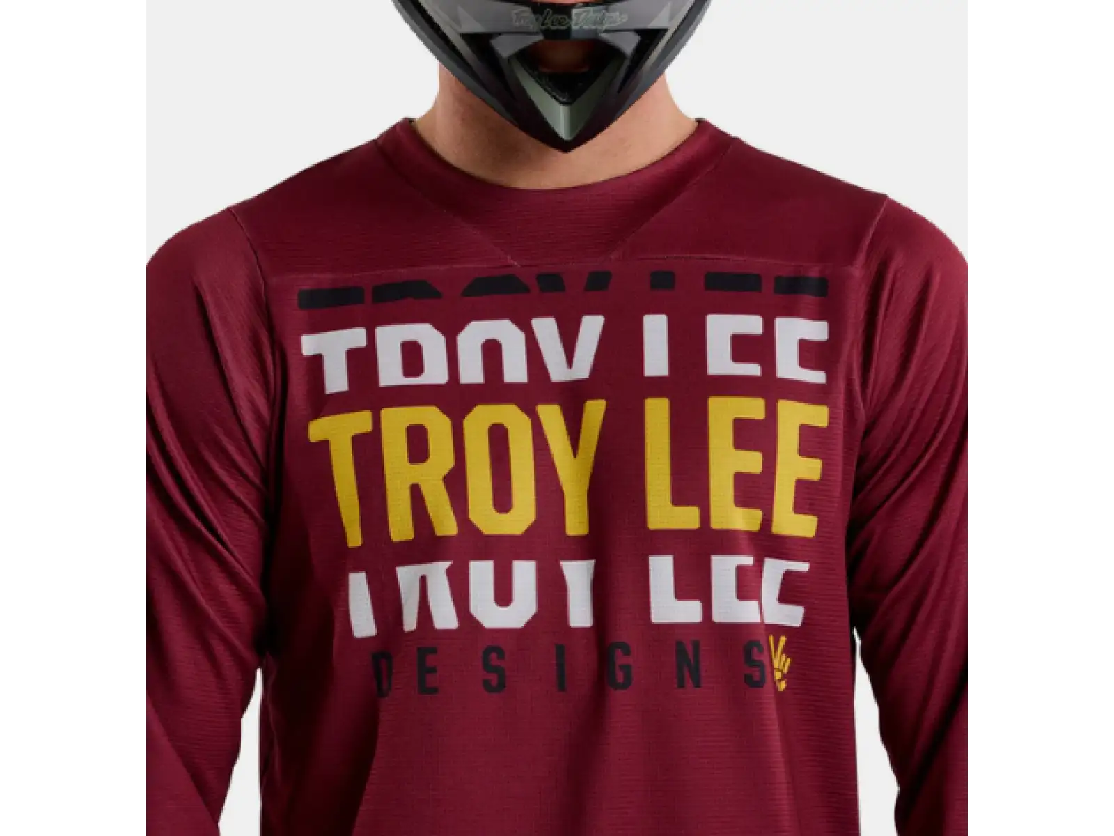 Troy Lee Designs Ruckus Spun męska koszulka rowerowa 3/4 rękaw Oxblood