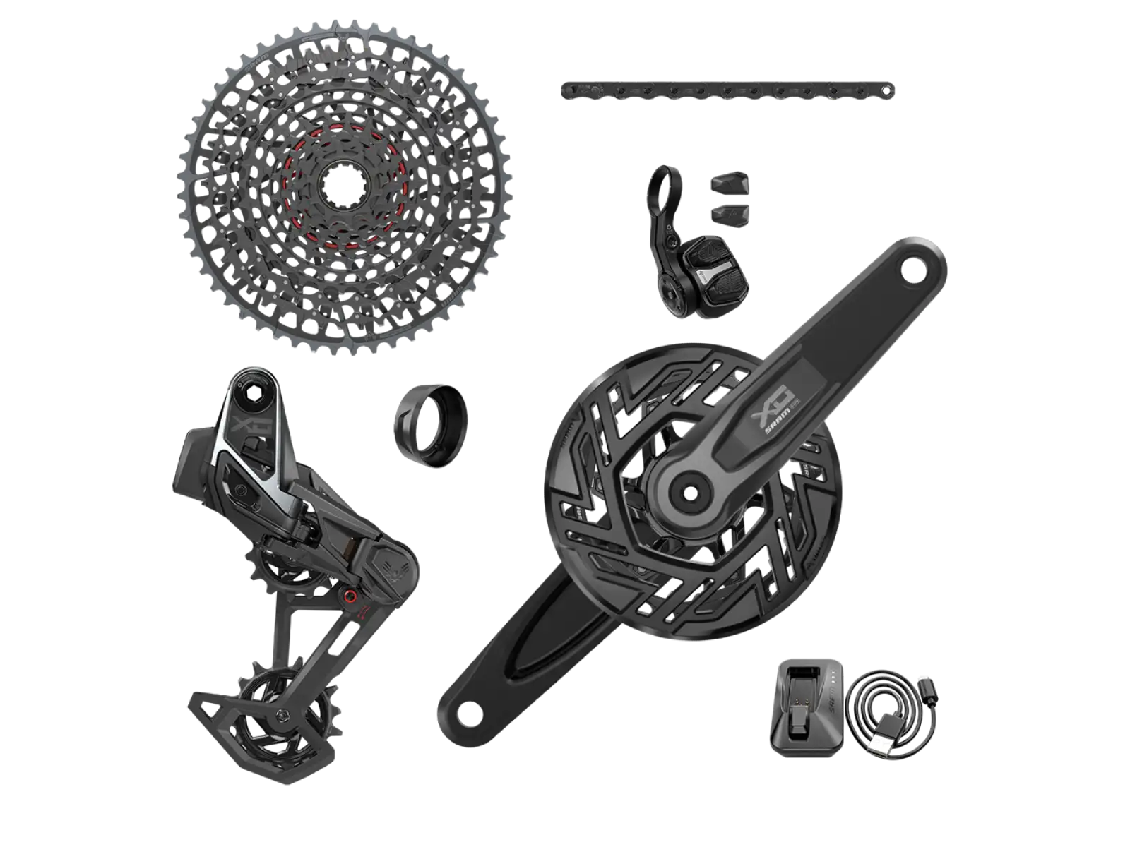 Sram X0 Eagle Transmission T-Type AXS zestaw do E-MTB 104BCD bez korb