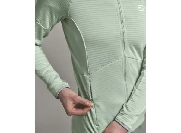 Ortovox Fleece Light Grid Hoody damska bluza Green Acid