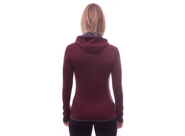 Sensor Merino Upper Fox damska bluza Port Red