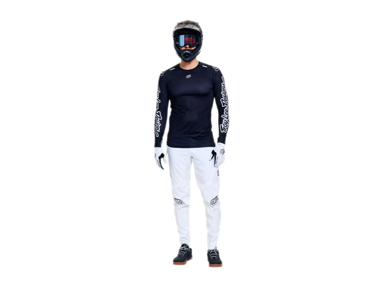 Troy Lee Designs Sprint Ultra męska koszulka z długim rękawem Mono Black