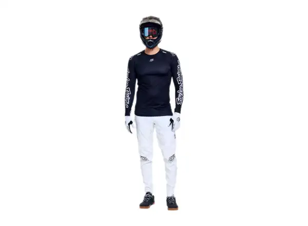Troy Lee Designs Sprint Ultra męska koszulka z długim rękawem Mono Black