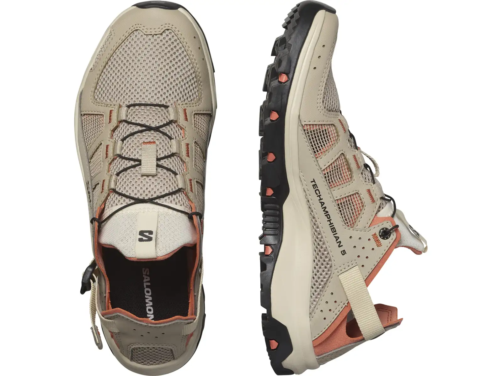 Salomon Techamphibian 5 Biały pieprz/Blady piasek/Żywy koral