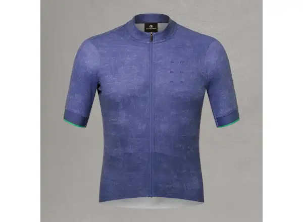Endura FS260 Print męska koszulka rowerowa krótki rękaw Indigo Rock