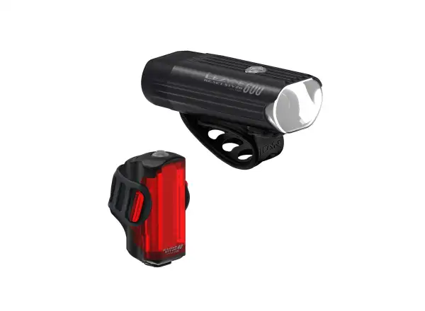 Lezyne Radar React StVZO System przednie i tylne światło Black