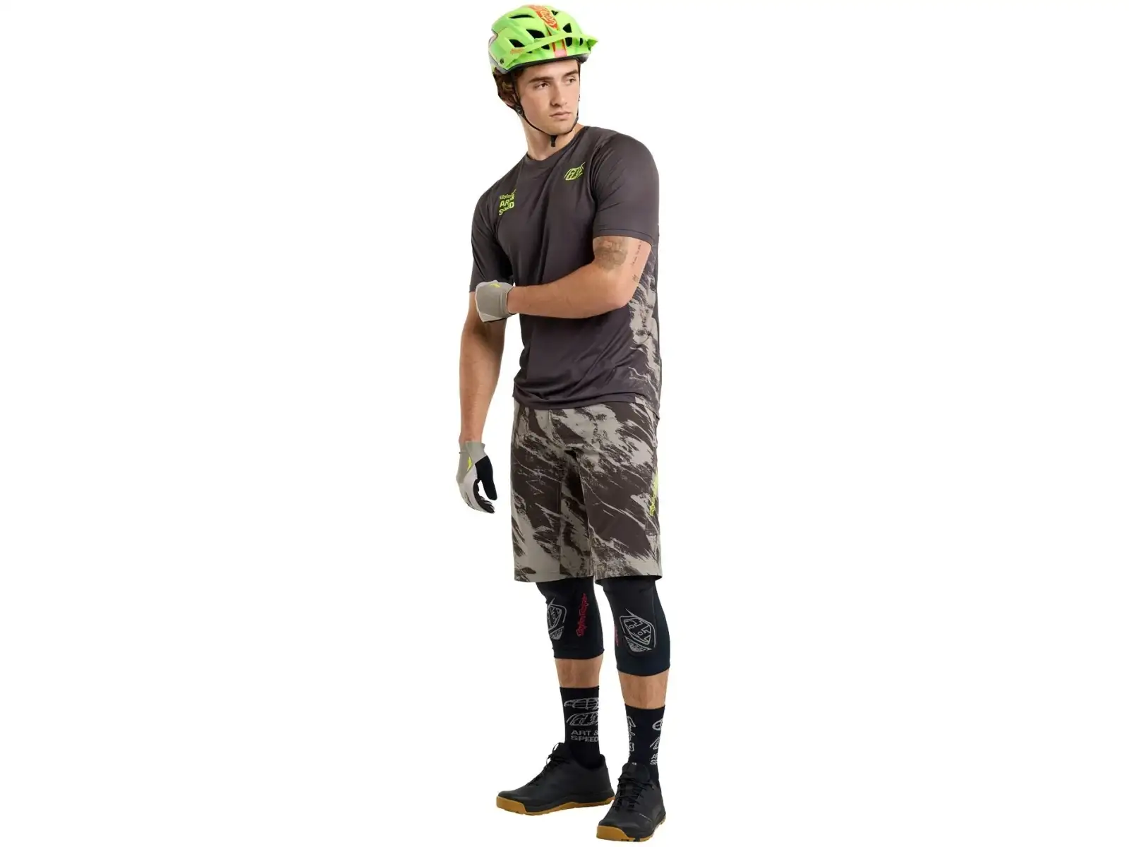 Troy Lee Designs Skyline męska koszulka z krótkim rękawem Elemental Dark Earth