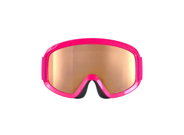 POC POCito Retina dziecięce gogle narciarskie Fluorescent Pink/Partly Sunny Light Orange