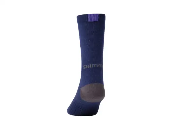 Shimano Performance Wool skarpetki rowerowe niebieskie