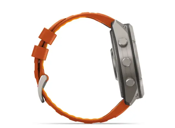 Garmin Fénix 9 Pro inReach 51 mm smartwatch  Titanium Autumn orange/Spark orange