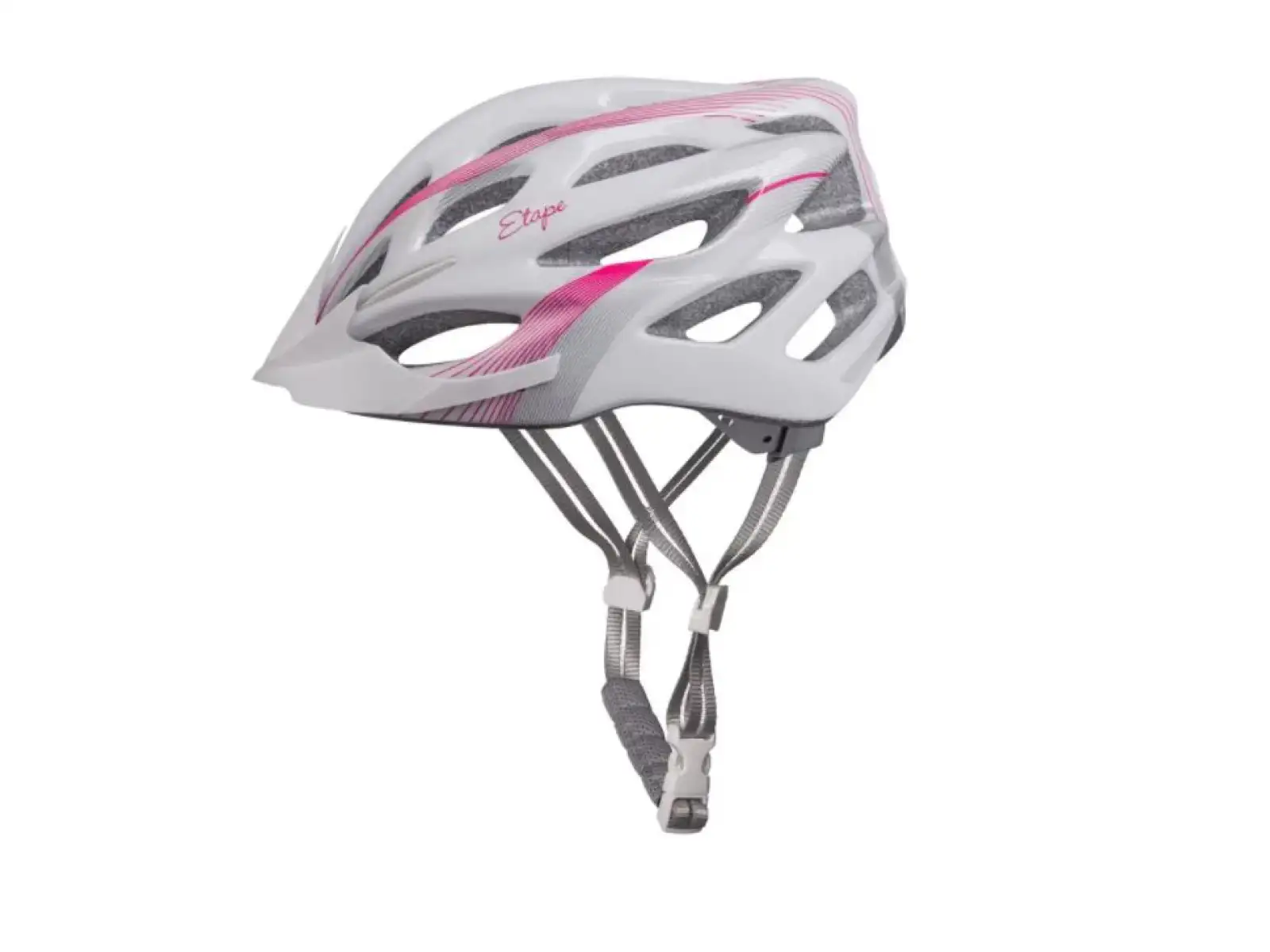 Etape Vesper kask rowerowy biała/różowa