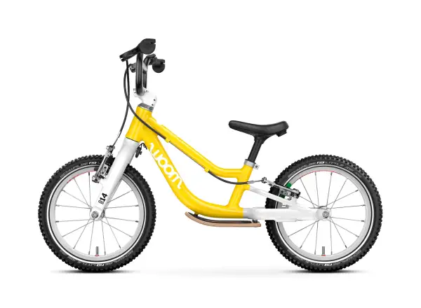 Woom GO 1 Plus dziecięcy rowerek biegowy 14" Vibrant Yellow