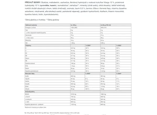 Sponser Long Energy napój hipotoniczny z peptydami 1200 g