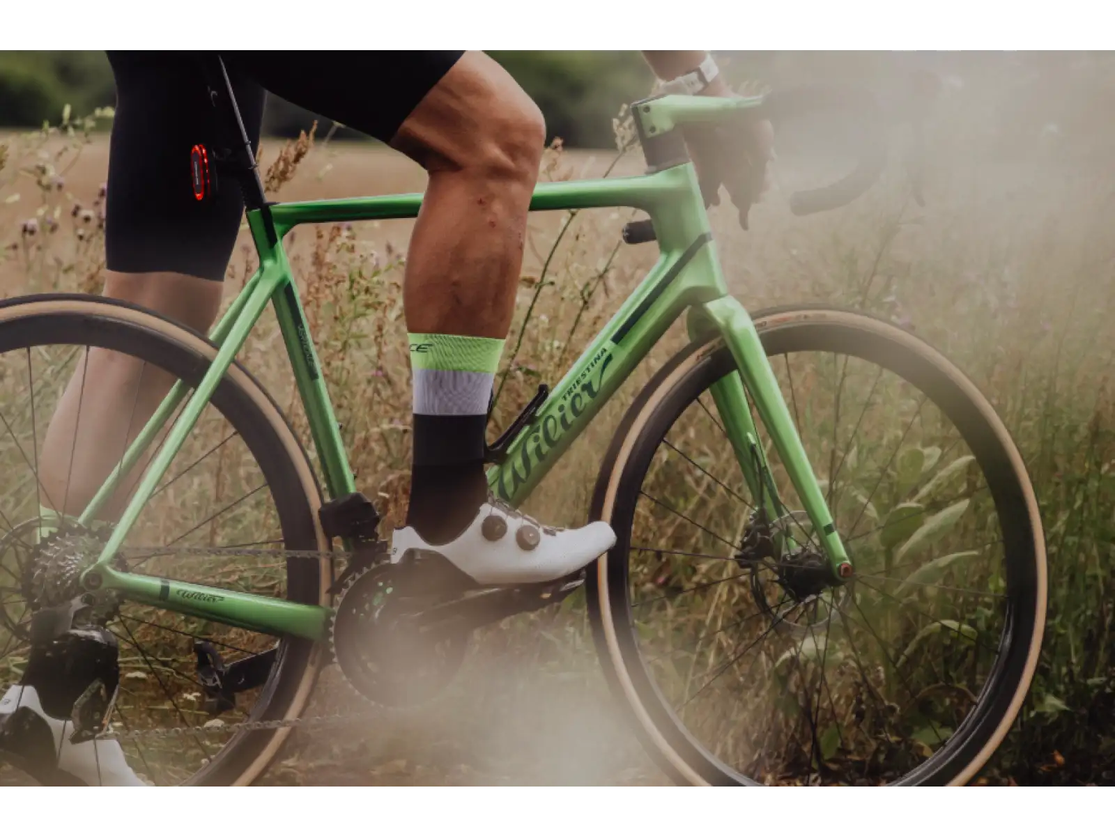 Force Rainbow skarpety rowerowe czarny/fluo