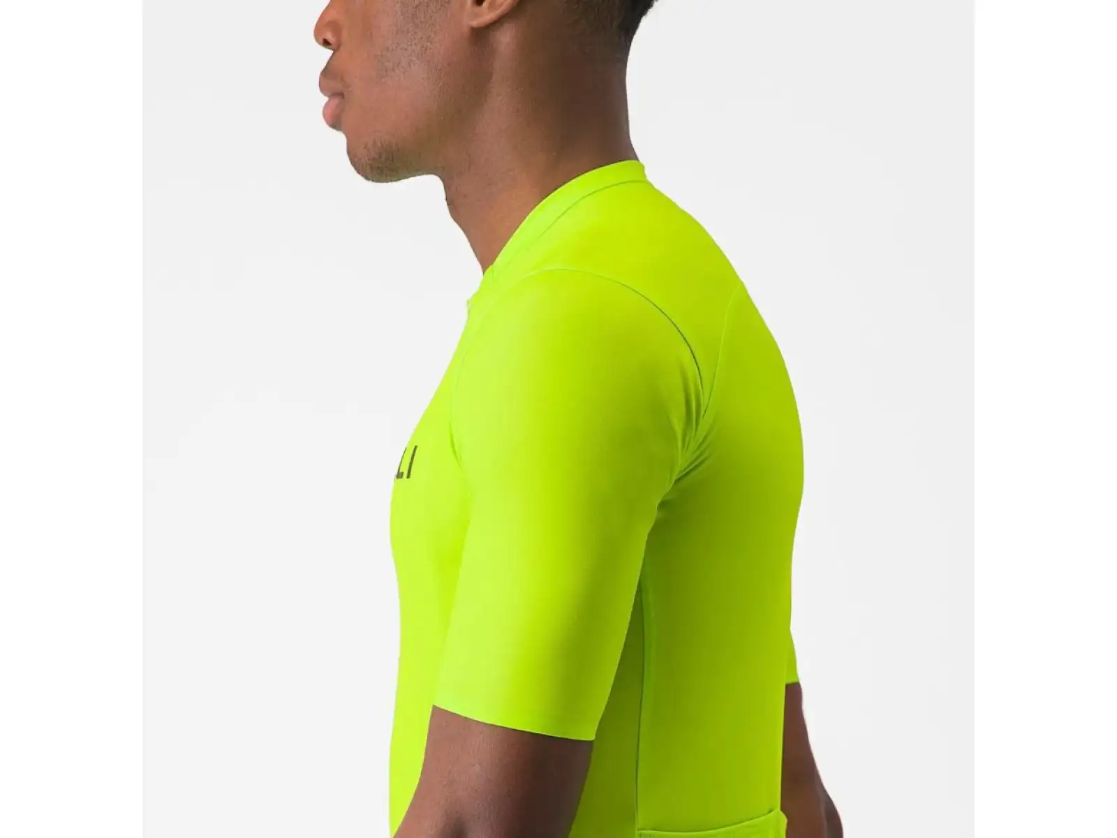 Castelli Elements męska koszulka krótki rękaw Electric Lime