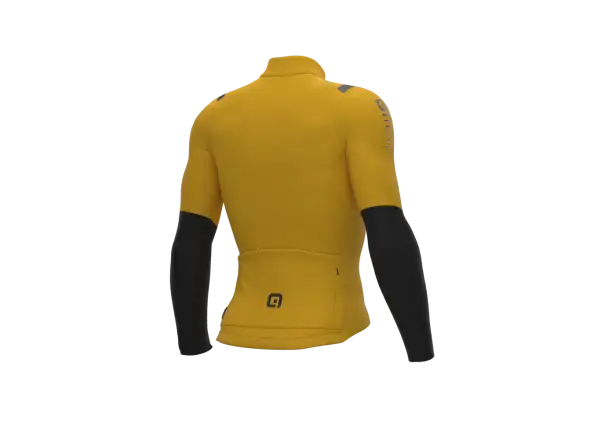 Alé R-EV1 Warm Race 2.0 męska zimowa koszulka z długim rękawem yellow
