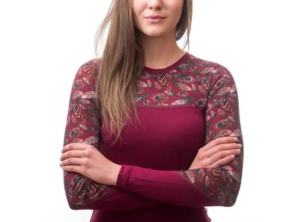 Sensor Merino Impress damska koszulka z długim rękawem Lilla/Feather