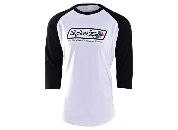 Troy Lee Designs Go Faster Raglan Men's 3/4 Sleeve White/Black Shirt