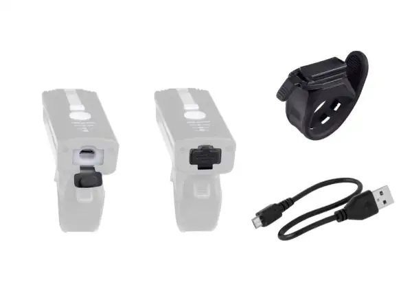Force Alert przednia lampka USB czarna