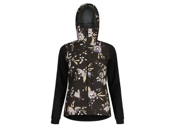 Maloja SennesM. Printed damska kurtka Deep Black Brushflower