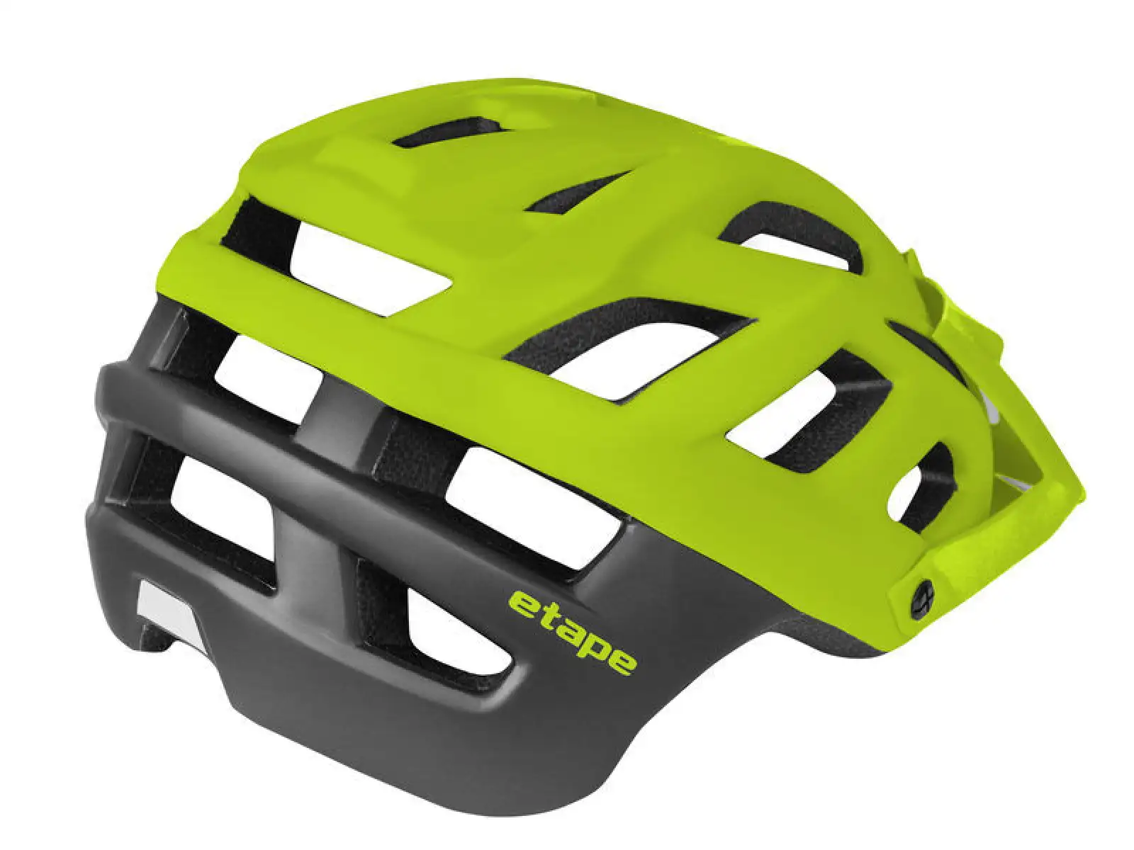 Etape Tomcat kask limonkowy/czarny matowy