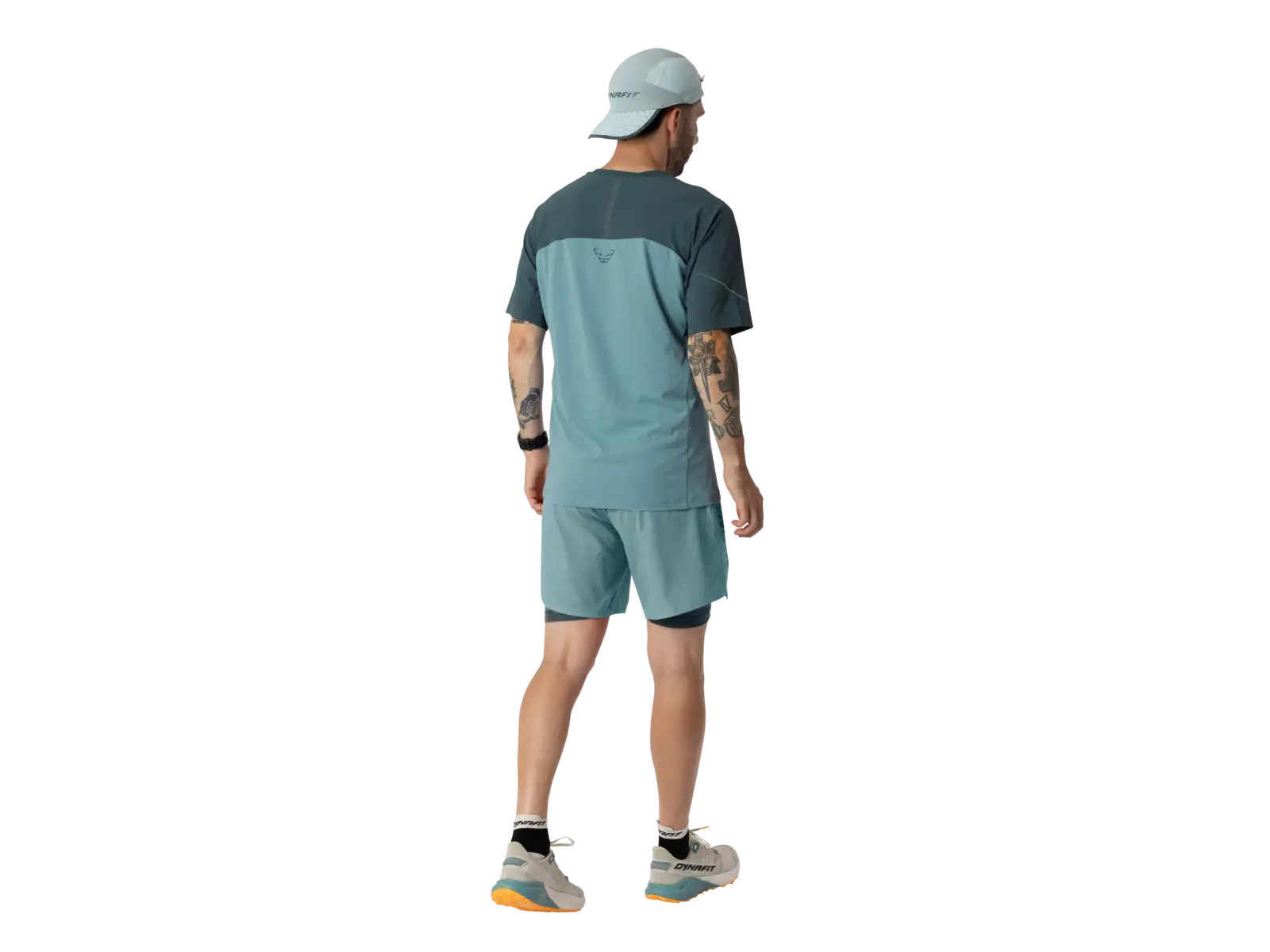 Dynafit Alpine Pro 2w1 męskie biegowe spodenki Smoke Blue