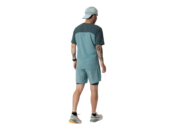 Dynafit Alpine Pro 2w1 męskie biegowe spodenki Smoke Blue