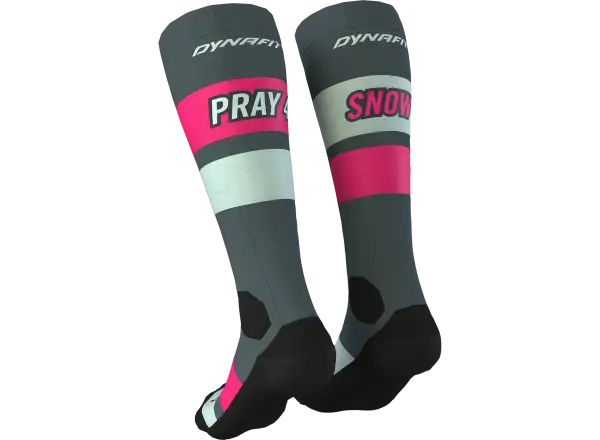 Dynafit Free Touring Graphic skarpety narciarskie Flamingo/Stripes