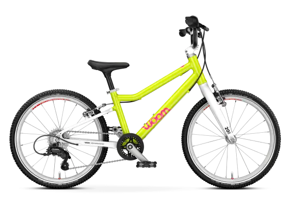 Woom GO 4 rower dziecięcy neon lime