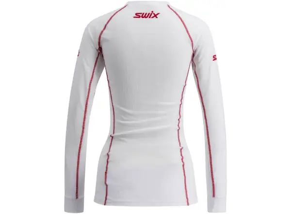 Swix RaceX Classic damska koszulka dlugi rekaw Bright White/Swix Red