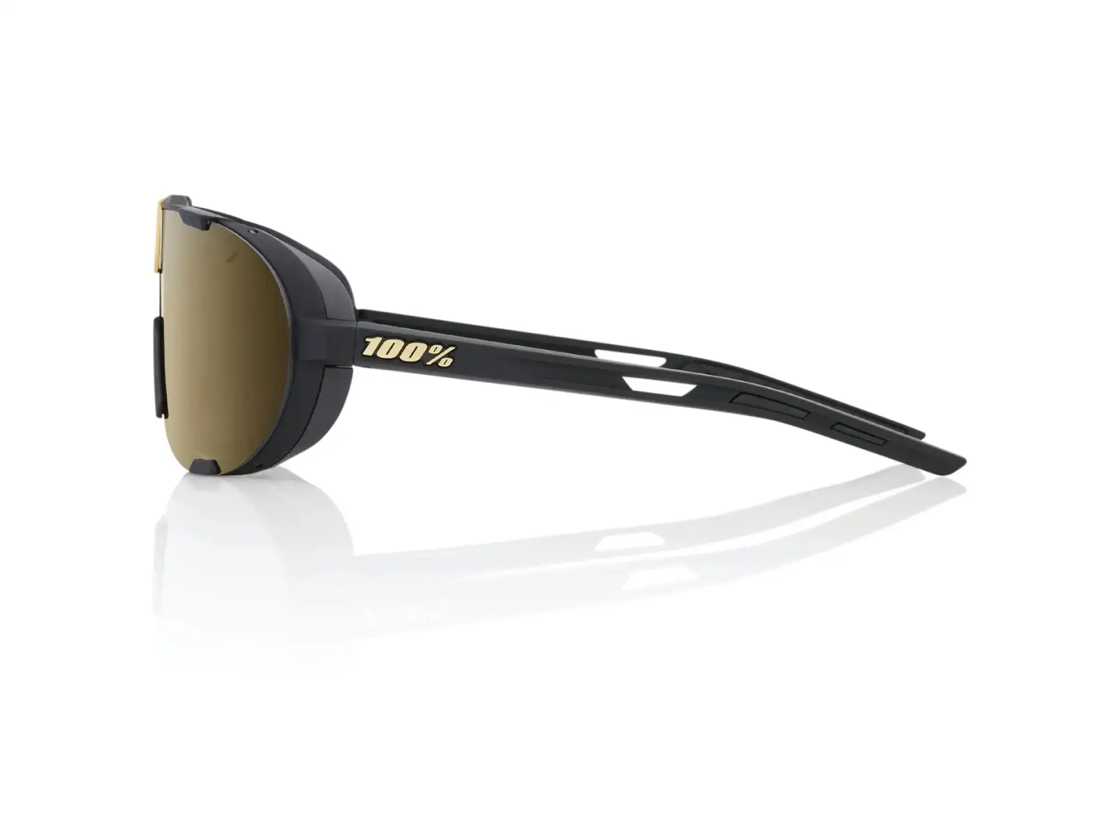 100% Westcraft okulary rowerowe Soft Tact Black/Soft Gold Mirror Lens