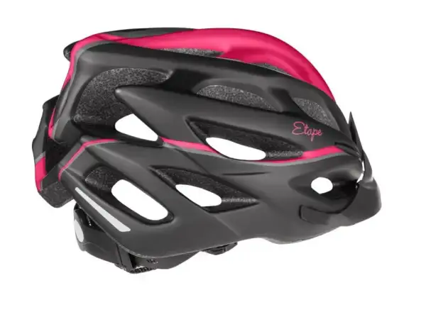 Etape Vesper kask rowerowy czarna/różowa matowa