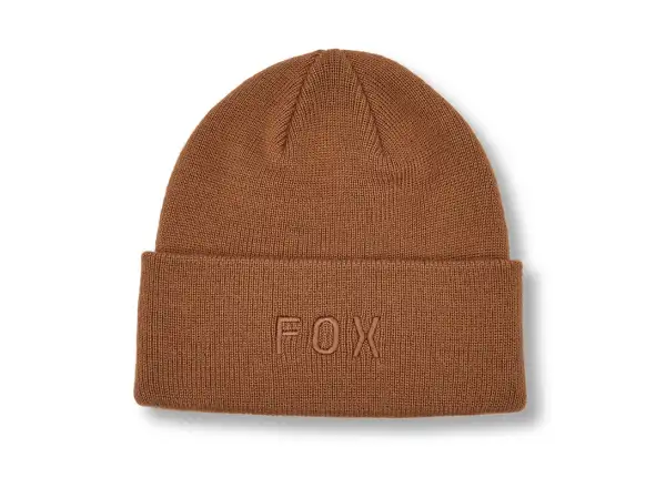 Fox Wordmark Beanie damska czapka Walnut