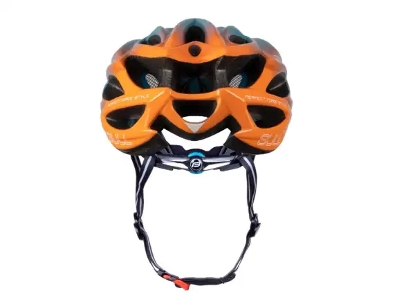Force Bull Hue kask rowerowy modra/pomarańczowa