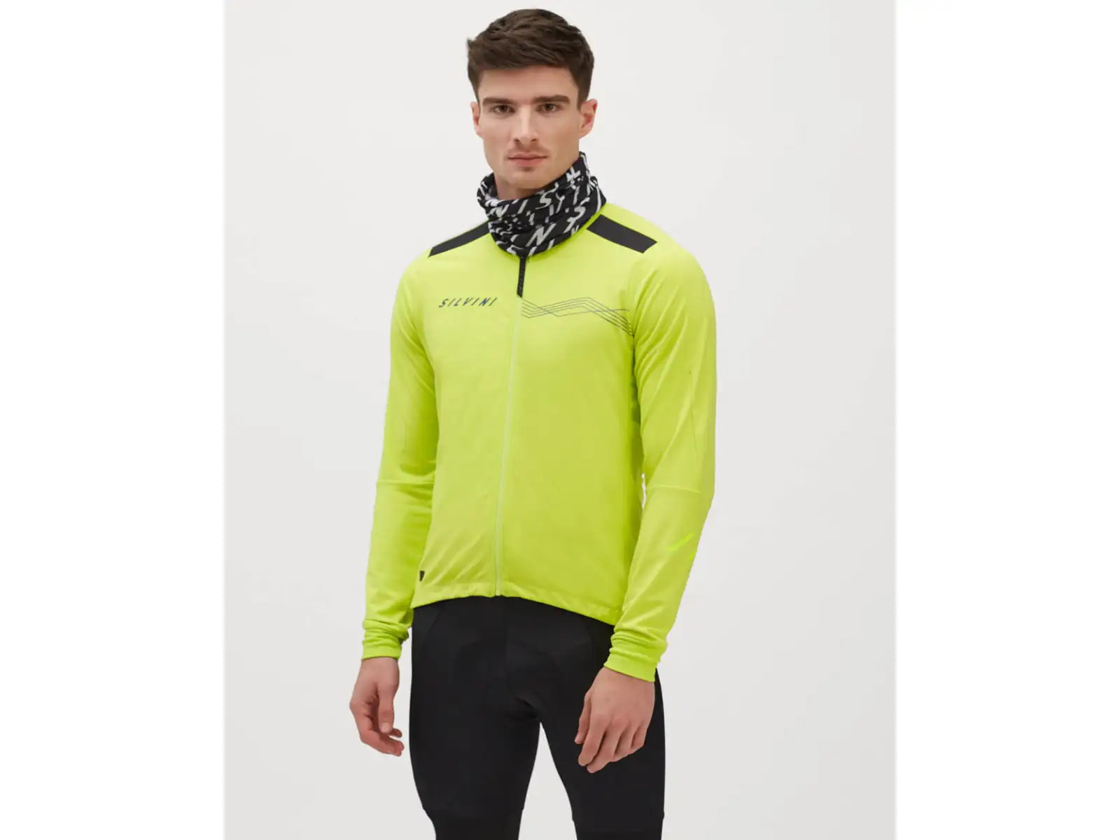 Silvini Ghisallo męska kurtka lime/blue