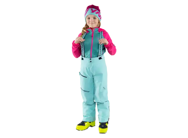 Dynafit Youngstar 3L dziecięce spodnie z szelkami Marine Blue