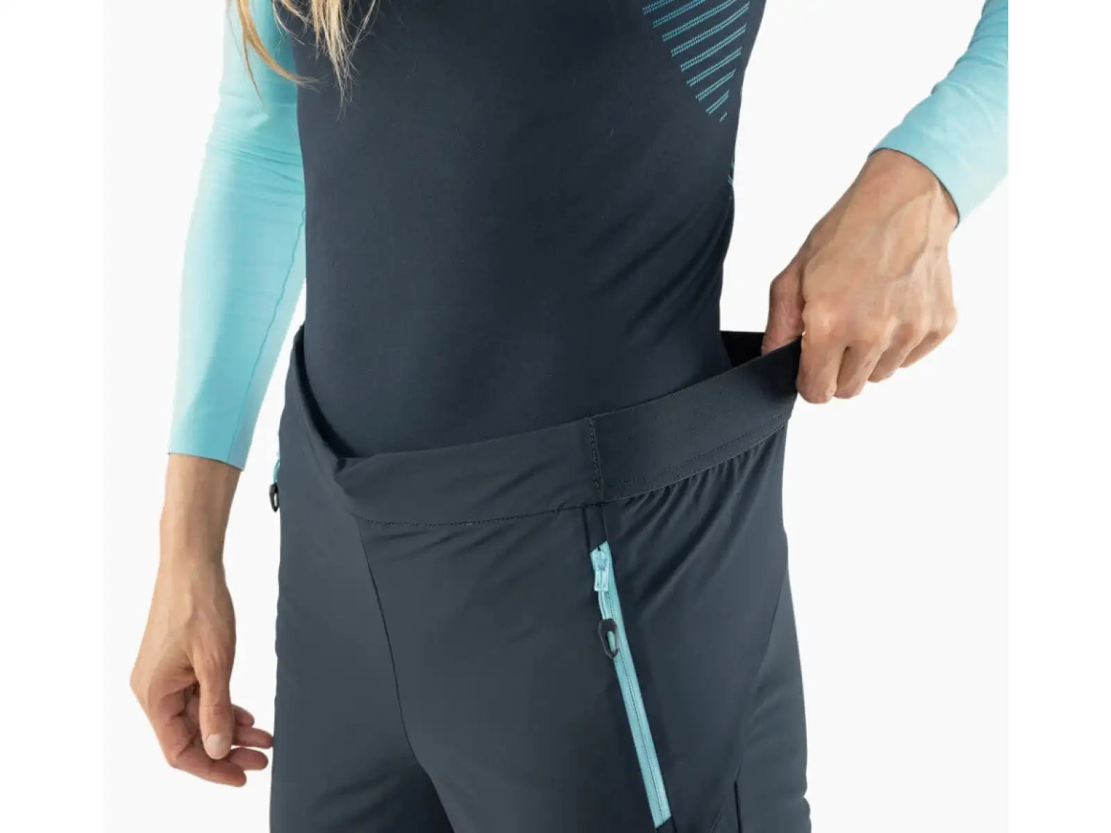 Dynafit Speed Dynastretch damskie spodnie Black Out/Pink Glo