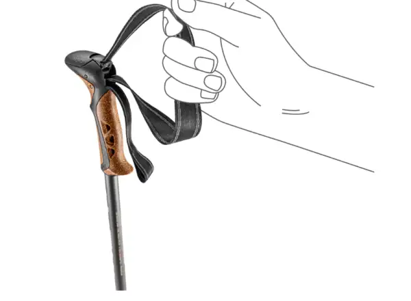 Khumbu Lite kije trekkingowe black-pale clay light-dark anthracite