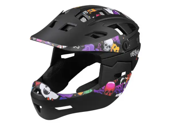 Etape Scudo kask dziecięcy czarny/grafika matowy